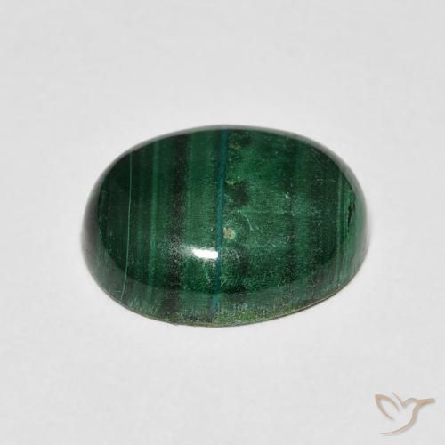 Malachite Gemstone in 10 x 10 mm (calibrated) Size for Sale, Malachite Stone in Medium Green Color