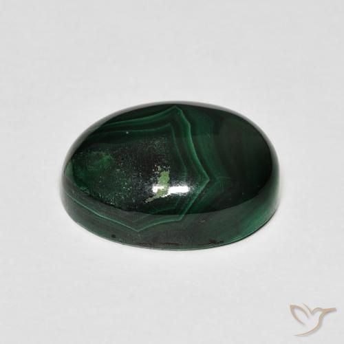 Malachite Gemstone in 14 x 10 mm (calibrated) Size for Sale, Malachite Stone in Green Color