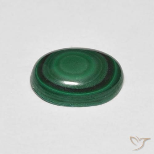 Malachite Gemstone in 10 x 7 mm (calibrated) Size for Sale, Malachite Stone in Dark Green Color
