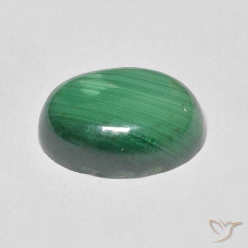 Malachite Gemstone in 14 x 10 mm (calibrated) Size for Sale, Malachite Stone in Green Color
