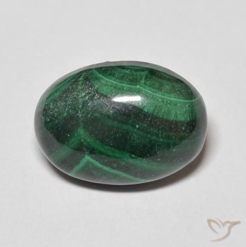 8.86ct Natural Pine Green Malachite, Oval, Opaque