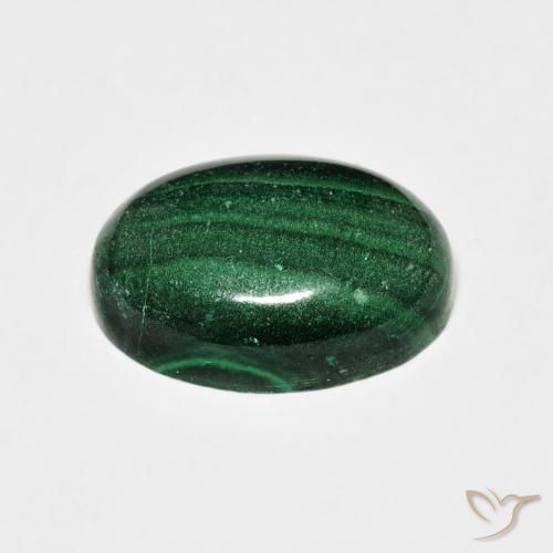 Malachite Gemstone in 14 x 10 mm (calibrated) Size for Sale, Malachite Stone in Green Color