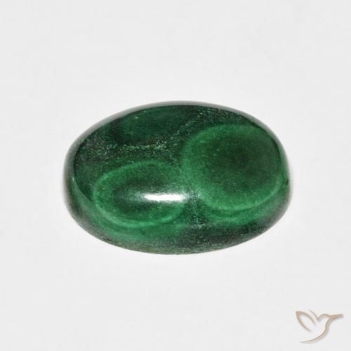 Malachite Gemstone in 14 x 10 mm (calibrated) Size for Sale, Malachite Stone in Green Color