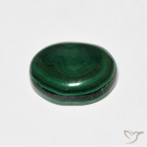 Malachite Gemstone in 12 x 10 mm (calibrated) Size for Sale, Malachite Stone in Pine Green Color