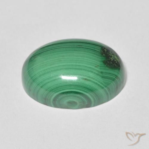 Malachite Gemstone in 14 x 10 mm (calibrated) Size for Sale, Malachite Stone in Green Color