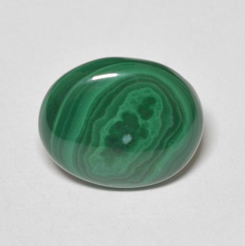 Malachite verde taglio ovale da 4,41 ct dal Congo, dimensione 12 x 10mm, pietra preziosa naturale non trattati , purezza Opaque, Malachite Ovale cabochon da 1 pz, durezza Mohs di 3,5 - 4, Photo A