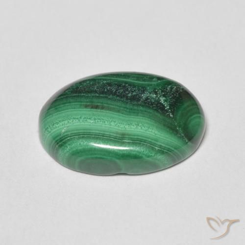 Malachite Gemstone in 14 x 10 mm (calibrated) Size for Sale, Malachite Stone in Green Color