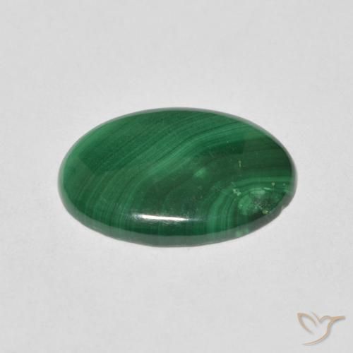 Malachite Gemstone in 14 x 10 mm (calibrated) Size for Sale, Malachite Stone in Green Color