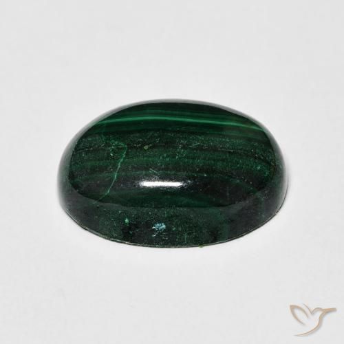 Malachite Gemstone in 14 x 10 mm (calibrated) Size for Sale, Malachite Stone in Green Color