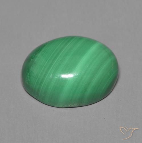 Malachite Gemstone in 10 x 8 mm (calibrated) Size for Sale, Malachite Stone in Medium Green Color