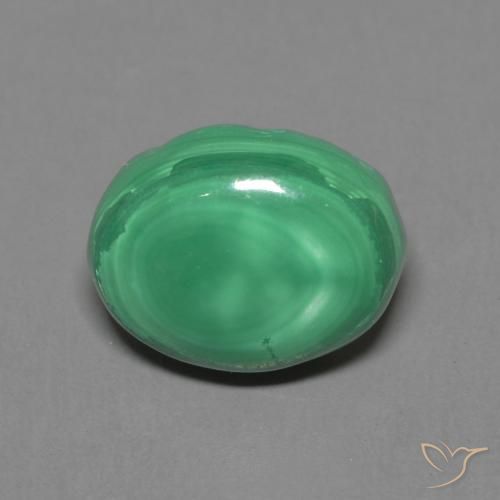 2.75 ct Oval Malachite, 8.9 x 6.9 mm From Congo, Photo A