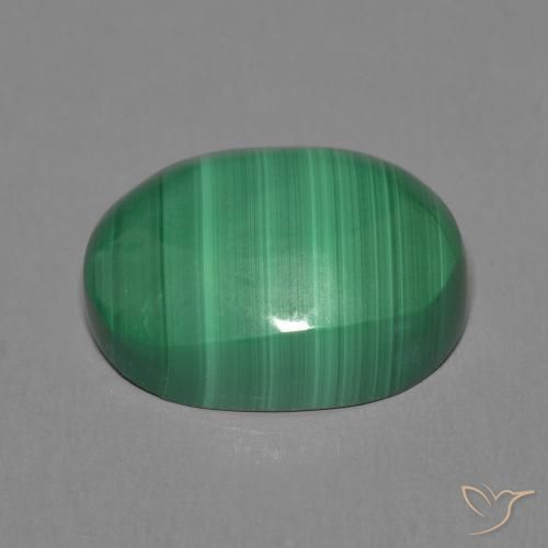 Malachite Gemstone in 14 x 10 mm (calibrated) Size for Sale, Malachite Stone in Medium Green Color