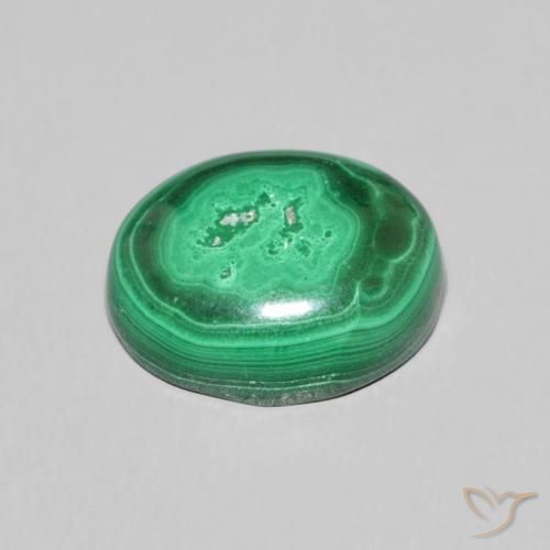 Malachite Gemstone in 12 x 10 mm (calibrated) Size for Sale, Malachite Stone in Green Color