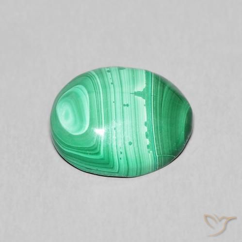 Malachite Gemstone in 12 x 10 mm (calibrated) Size for Sale, Malachite Stone in Green Color