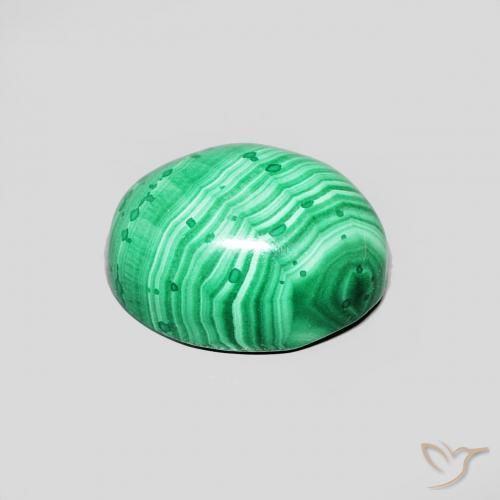 Malachite Gemstone in 8.5 x 6.6 mm Size for Sale, Malachite Stone in Green Color