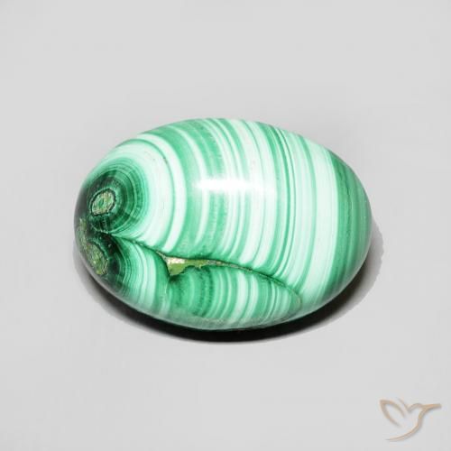 7.3 قيراط بيضاوي ملاكيت ، <cite dir="ltr" lang="en">14 x 10.2</cite> ملم من الكونغو, Photo A