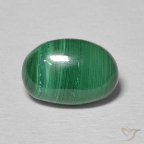 2.05ct Natural Multicolor Green Malachite, Oval, Opaque