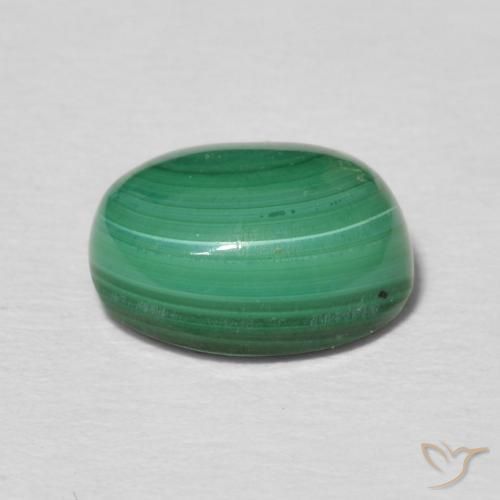 Malachite Gemstone in 9 x 7 mm (calibrated) Size for Sale, Malachite Stone in Medium Green Color