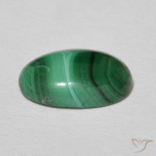 Malachite Gemstone in 10 x 7 mm (calibrated) Size for Sale, Malachite Stone in Multicolor Green Color