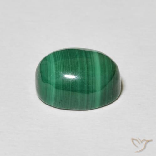 Malachite Gemstone in 10 x 8 mm (calibrated) Size for Sale, Malachite Stone in Multicolor Green Color