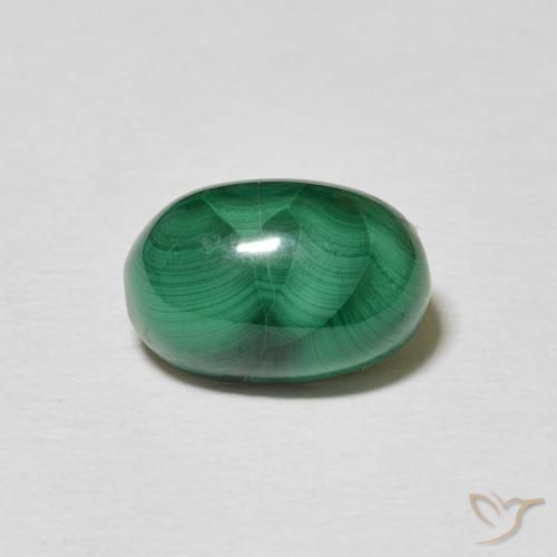 3.76ct Natural Multicolor Green Malachite, Oval, Opaque