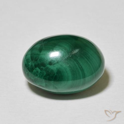 10.19ct Natural Multicolor Green Malachite, Oval, Opaque