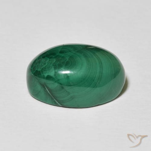 Malachite Gemstone in 14 x 10 mm (calibrated) Size for Sale, Malachite Stone in Multicolor Green Color