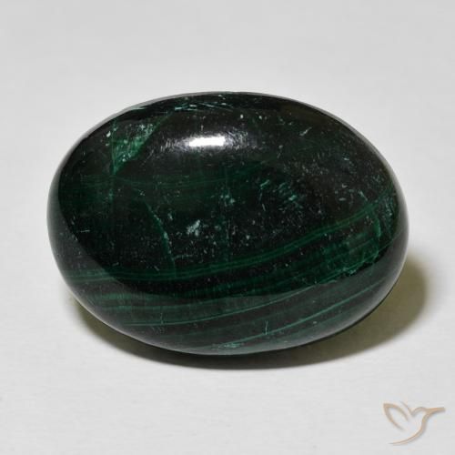 27.90ct Natural Multicolor Green Malachite, Oval, Opaque