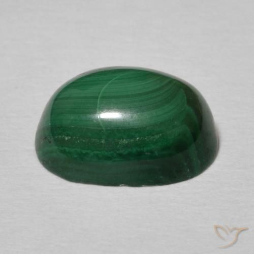 Malachite Gemstone in 10 x 7 mm (calibrated) Size for Sale, Malachite Stone in Multicolor Green Color