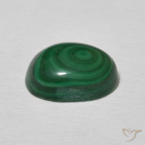 Malachite Gemstone in 9 x 6.6 mm Size for Sale, Malachite Stone in Multicolor Green Color