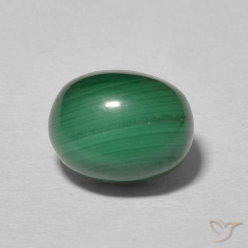 3.25ct Natural Multicolor Green Malachite, Oval, Opaque
