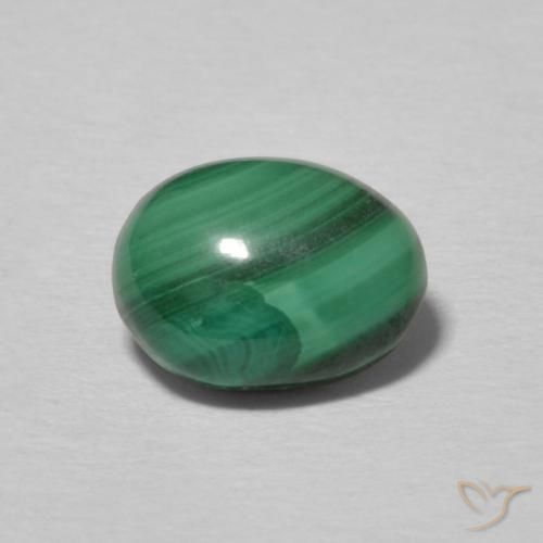 2.14ct Natural Multicolor Green Malachite, Oval, Opaque