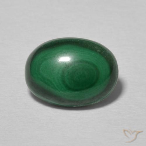 2.21ct Natural Multicolor Green Malachite, Oval, Opaque