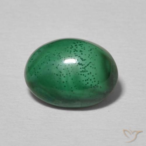 2.32ct Natural Medium Green Malachite, Oval, Opaque