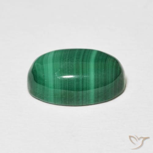 Malachite Gemstone in 12 x 8 mm (calibrated) Size for Sale, Malachite Stone in Medium Green Color