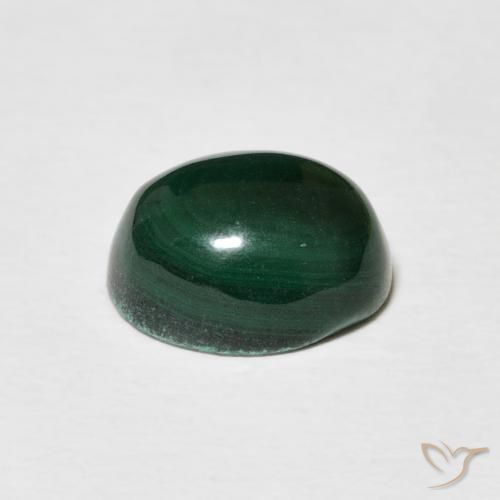 Malachite Gemstone in 10 x 8 mm (calibrated) Size for Sale, Malachite Stone in Dark Green Color