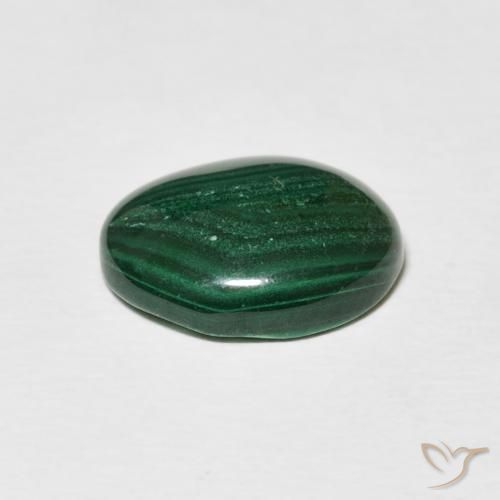 Malachite Gemstone in 12 x 10 mm (calibrated) Size for Sale, Malachite Stone in Medium Green Color