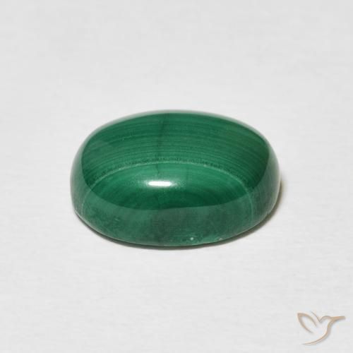 Malachite Gemstone in 11 x 9 mm (calibrated) Size for Sale, Malachite Stone in Medium Green Color