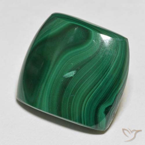 59.08 ct Green Malachite Stone, Natural Malachite in Fancy Cabochon Shape for Sale