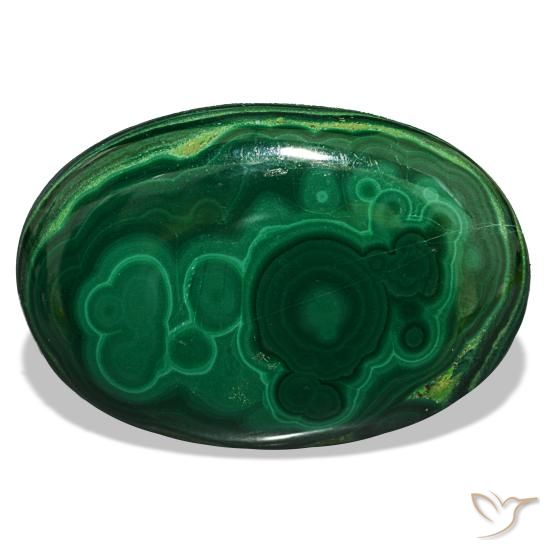 39.63ct Green Malachite, Oval, Opaque