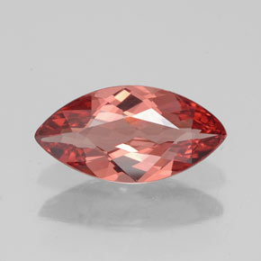 2.23 ct Pink Malaya Garnet Gemstone, Malaya Garnet Gem in Marquise Facet Shape for Sale.