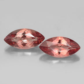 4.59 ct Pink Malaya Garnet Gemstone, Malaya Garnet Gem in Marquise Facet Shape for Sale.