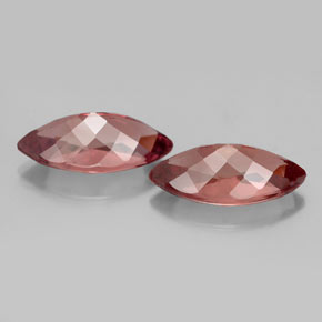 Malaya Garnet Gemstone in 12 x 6 mm (calibrated) Size for Sale, Malaya Garnet Stone in Rose Color