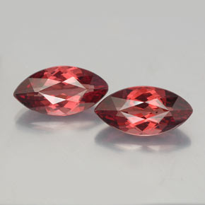 4.68 ct Pink Malaya Garnet Gemstone, Malaya Garnet Gem in Marquise Facet Shape for Sale.