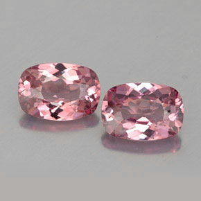 1.89 ct Pink Malaya Garnet Gemstone, Malaya Garnet Gem in Cushion-Cut Shape for Sale.