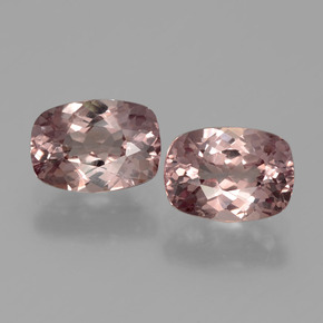 2.28 ctw Pink Malaya Garnet Gemstones, Malaya Garnet Gems in Cushion-Cut Shape for Sale.