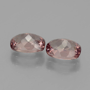 Malaya Garnet Gemstones in 7.1 x 5.1 mm Size for Sale, Malaya Garnet Stones in Light Rose Color