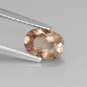 0.98 ct Pink Malaya Garnet Stone, Natural Malaya Garnet in Oval Facet Shape for Sale