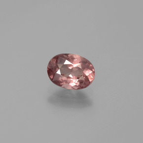 1.09 ct Pink Malaya Garnet Gemstone, Malaya Garnet Gem in Oval Facet Shape for Sale.