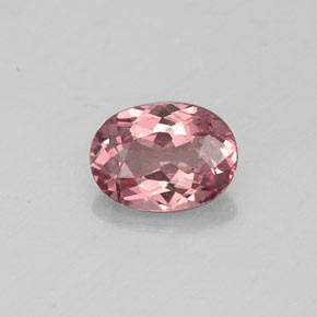1.00 ct Pink Malaya Garnet Gemstone, Malaya Garnet Gem in Oval Facet Shape for Sale.